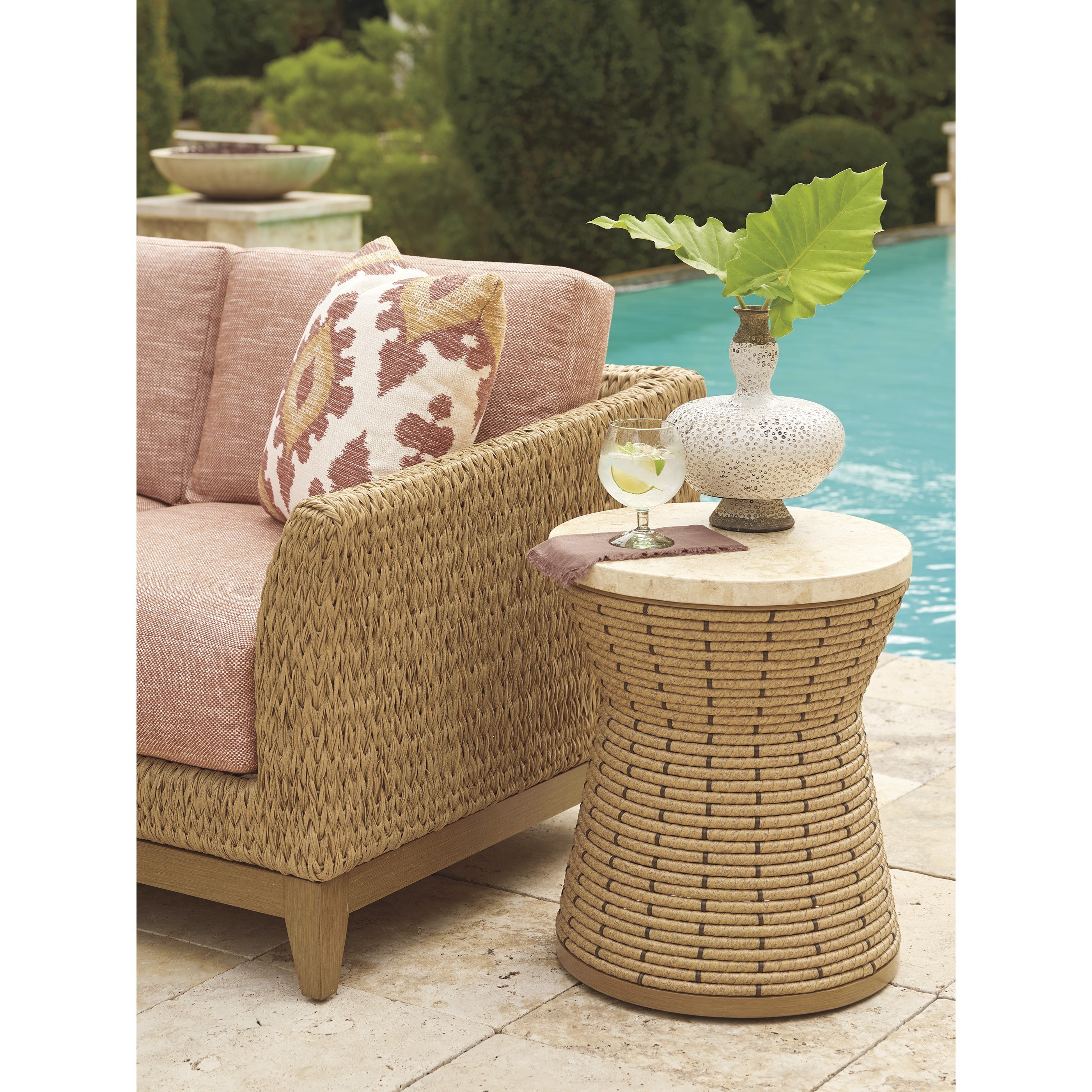 Tropical top end table